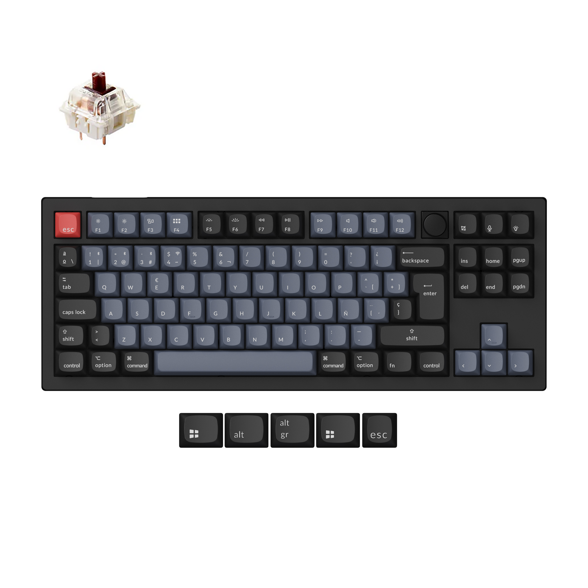 Keychron V3 Max QMK/VIA Draadloos Aangepast Mechanisch Toetsenbord ISO-indeling Collectie