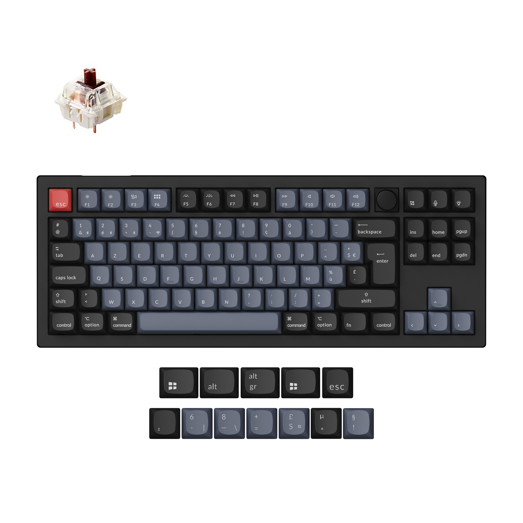 Keychron V3 Max QMK/VIA Draadloos Aangepast Mechanisch Toetsenbord ISO-indeling Collectie