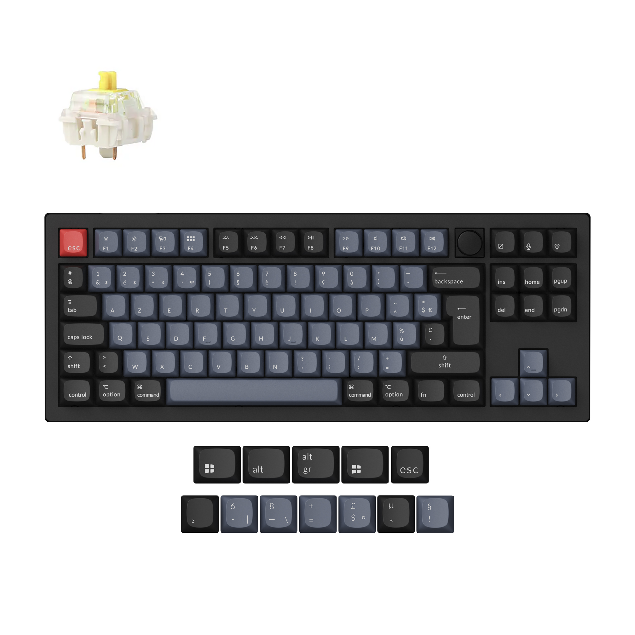 Keychron V3 Max QMK/VIA Draadloos Aangepast Mechanisch Toetsenbord ISO-indeling Collectie