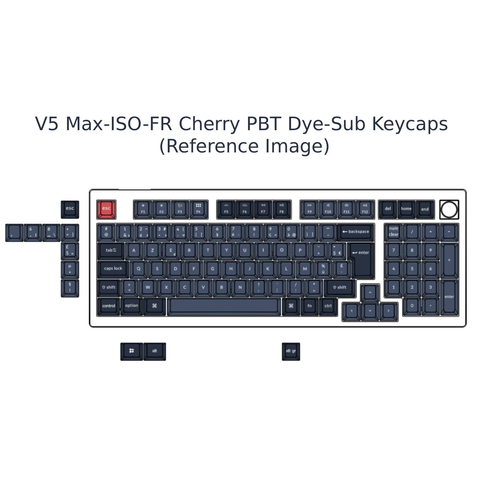 Keychron V5 Max QMK Draadloos aangepast mechanisch toetsenbord ISO-indelingscollectie