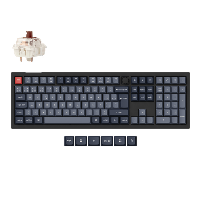 Keychron V6 Max QMK Draadloos Aangepast Mechanisch Toetsenbord ISO-indeling Collectie
