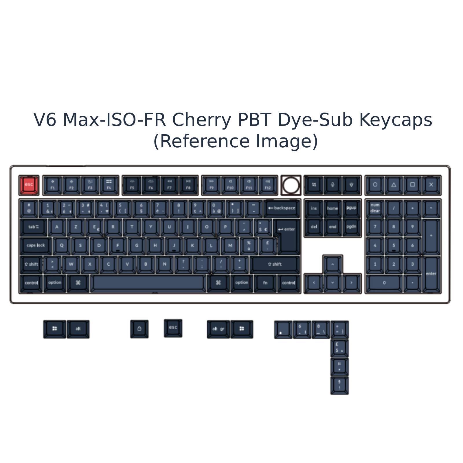 Keychron V6 Max QMK Draadloos aangepast mechanisch toetsenbord ISO-indelingscollectie