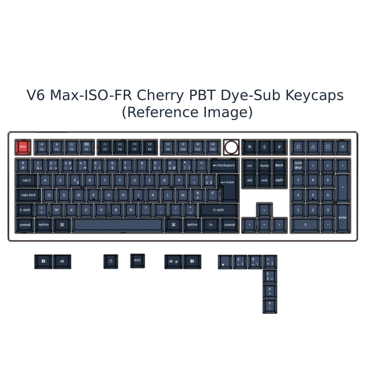 Keychron V6 Max QMK Draadloos aangepast mechanisch toetsenbord ISO-indelingscollectie