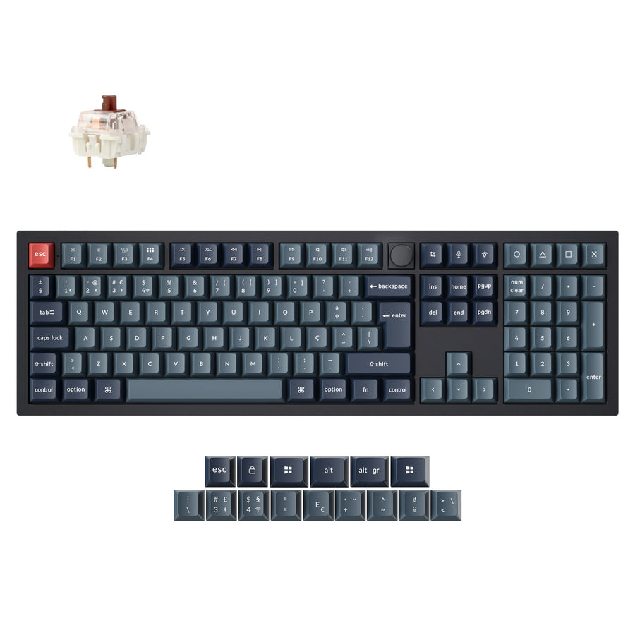 Keychron V6 Max QMK Draadloos Aangepast Mechanisch Toetsenbord ISO-indeling Collectie