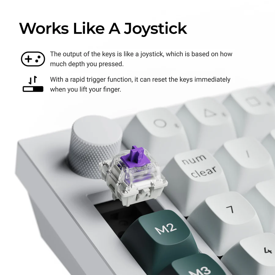 Keychron Q0 HE QMK Draadloos Aangepast Numeriek Toetsenblok