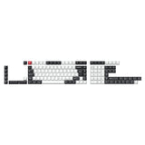ISO Layout Profile Dye-Sub PBT Full Keycap Set - Black and White