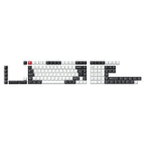 ISO Layout Profile Dye-Sub PBT Full Keycap Set - Black and White