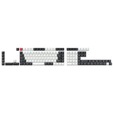ISO Layout Profile Dye-Sub PBT Full Keycap Set - Black and White