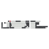 ISO Layout Profile Dye-Sub PBT Full Keycap Set - Black and White