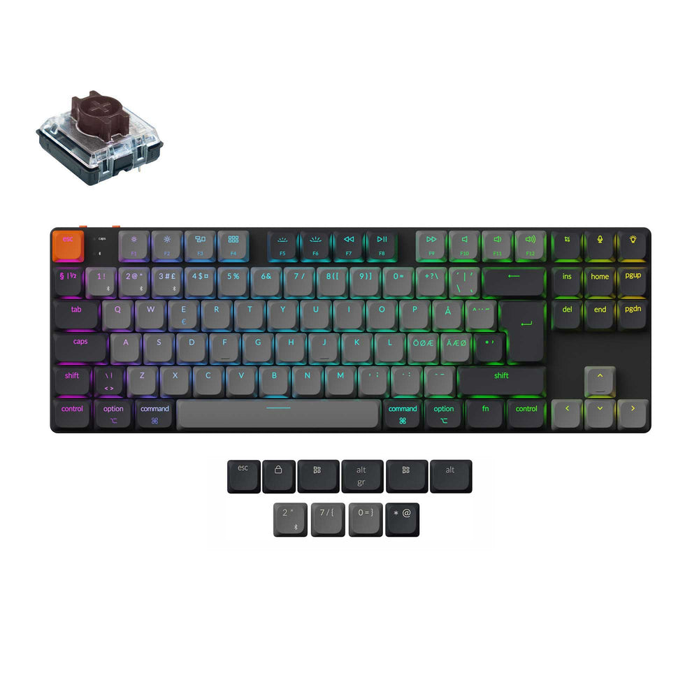 Keychron K1 QMK Draadloos Mechanisch Toetsenbord (ISO-indeling) - Versie 6