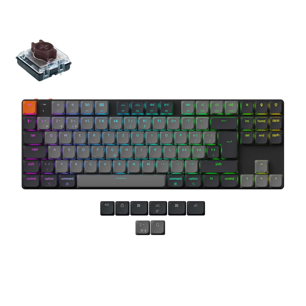 Keychron K1 QMK Draadloos Mechanisch Toetsenbord (ISO-indeling) - Versie 6
