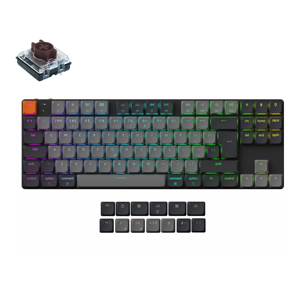 Keychron K1 QMK Draadloos Mechanisch Toetsenbord (ISO-indeling) - Versie 6