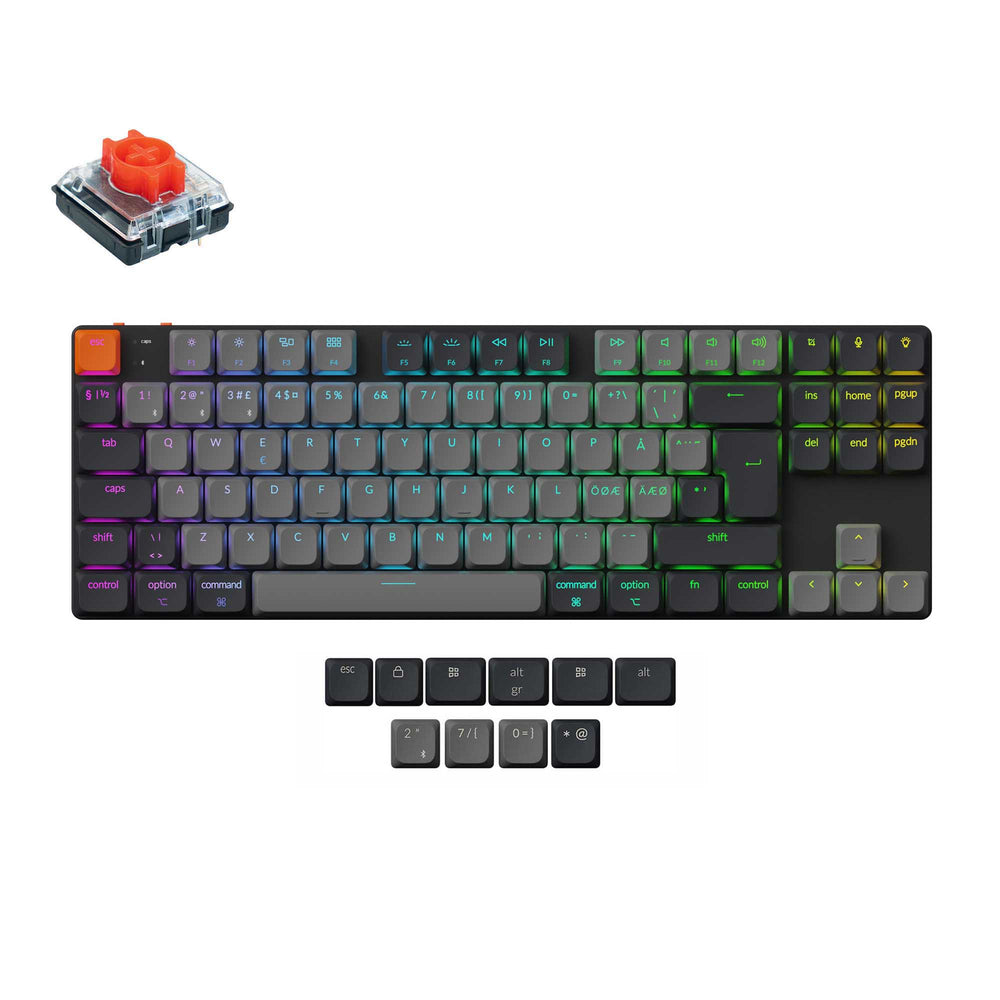 Keychron K1 QMK Draadloos Mechanisch Toetsenbord (ISO-indeling) - Versie 6