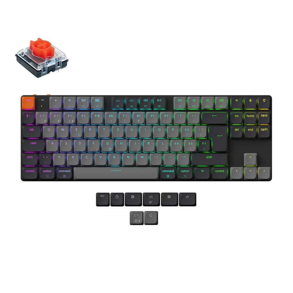 Keychron K1 QMK Draadloos Mechanisch Toetsenbord (ISO-indeling) - Versie 6