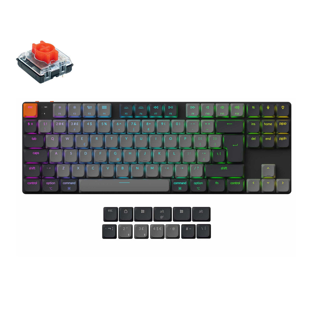 Keychron K1 QMK Draadloos Mechanisch Toetsenbord (ISO-indeling) - Versie 6