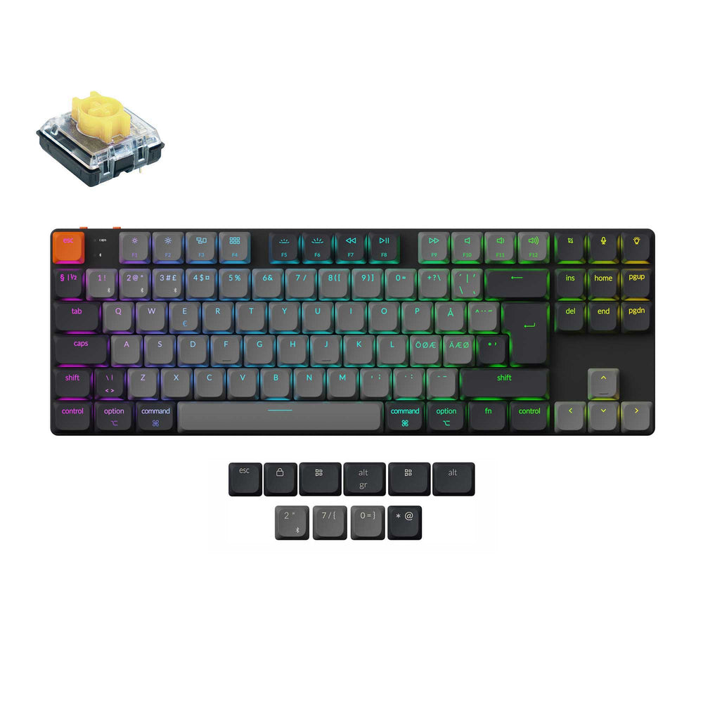 Keychron K1 QMK Draadloos Mechanisch Toetsenbord (ISO-indeling) - Versie 6