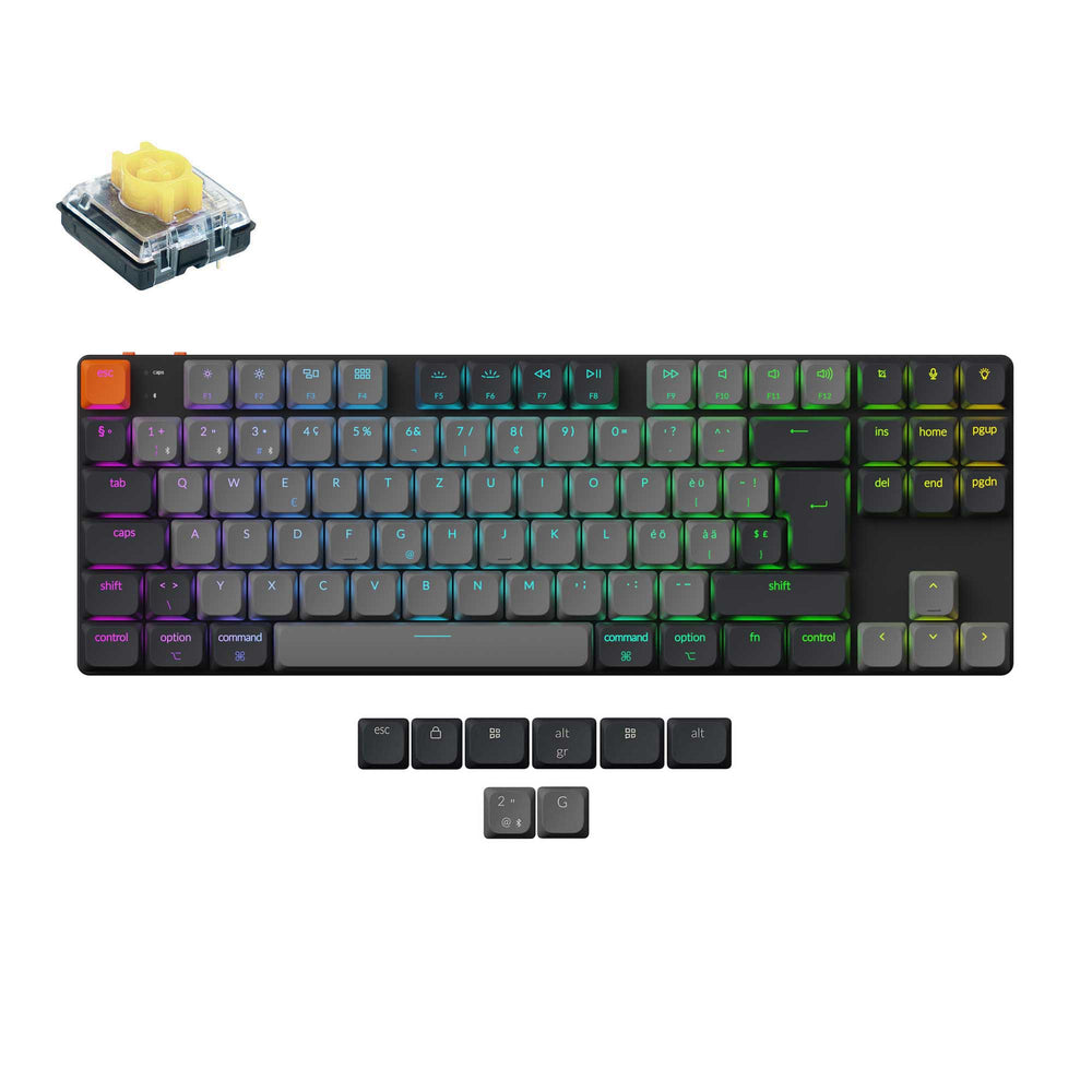 Keychron K1 QMK Draadloos Mechanisch Toetsenbord (ISO-indeling) - Versie 6