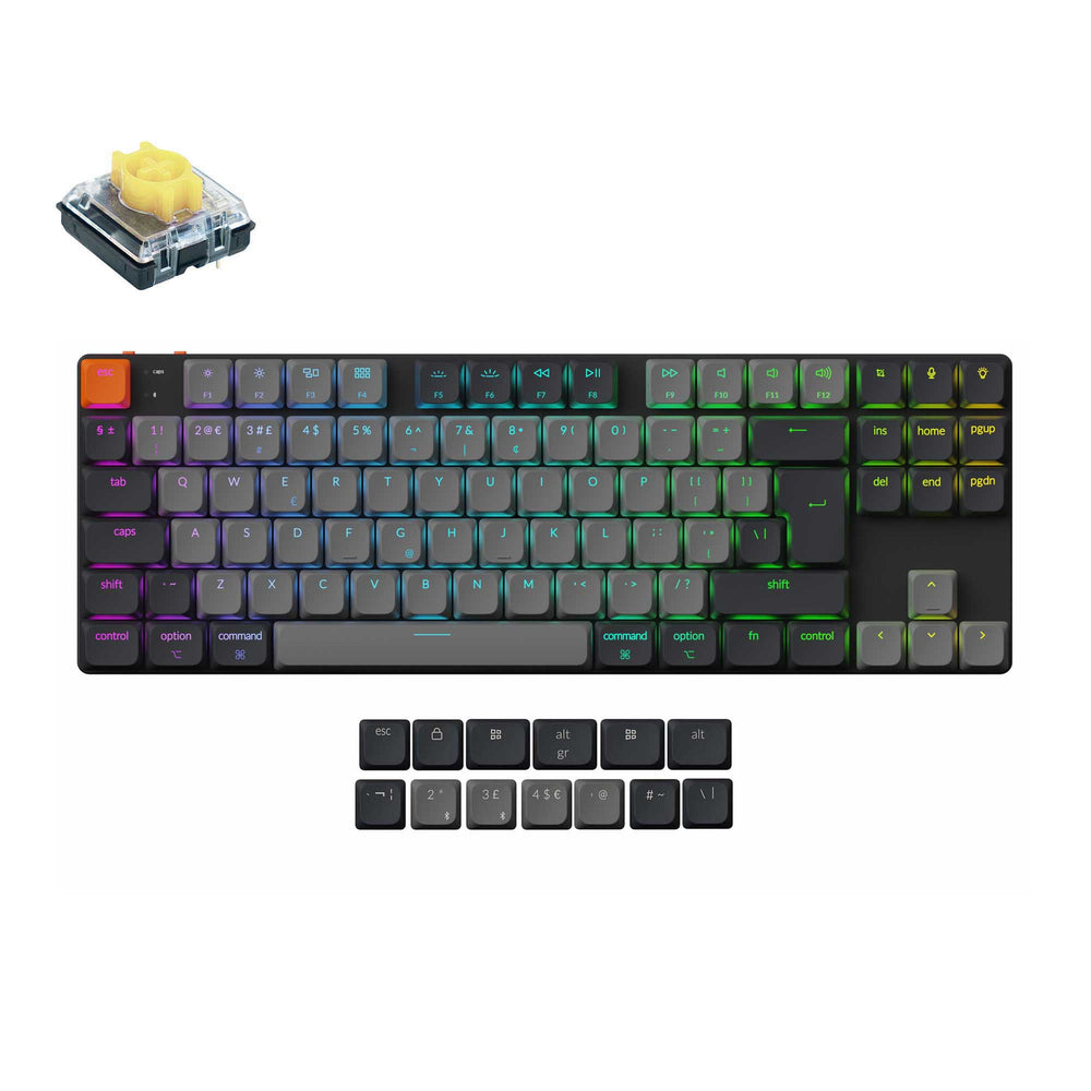 Keychron K1 QMK Draadloos Mechanisch Toetsenbord (ISO-indeling) - Versie 6