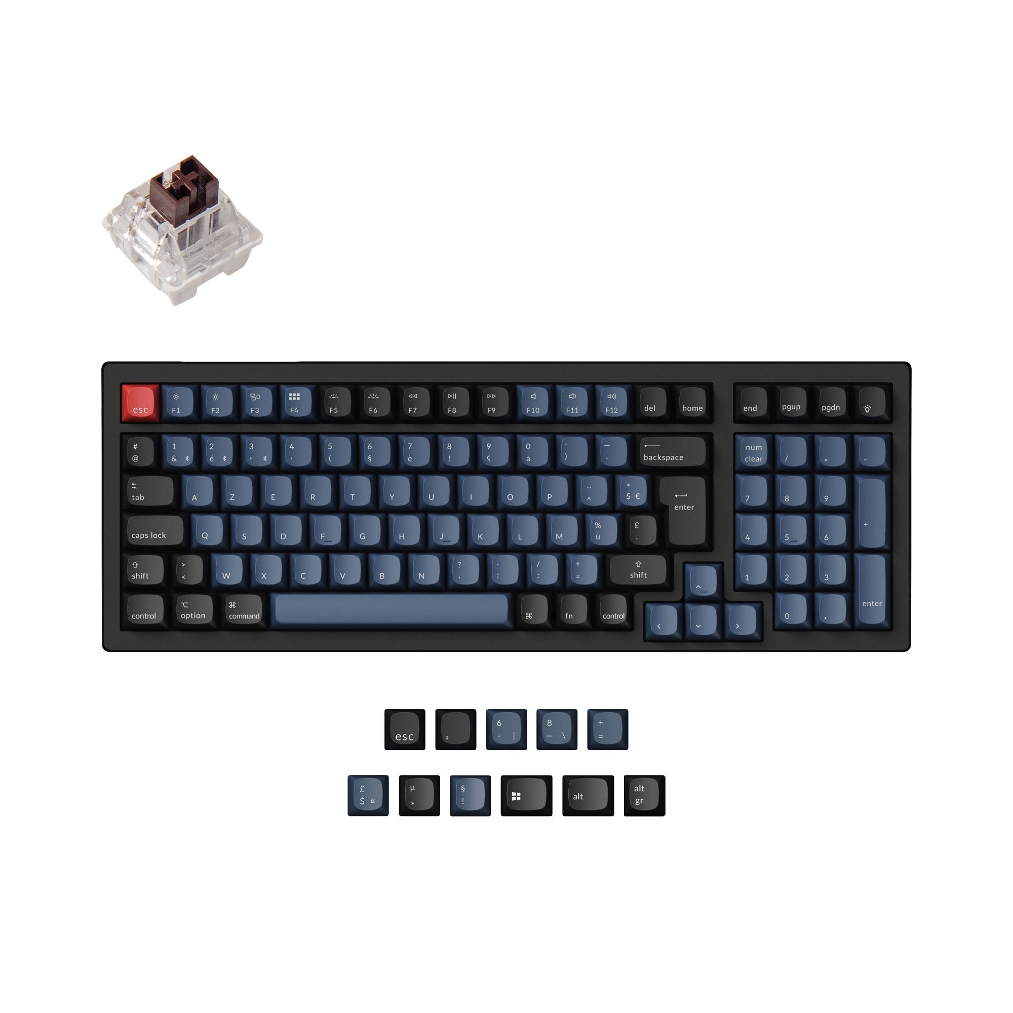 Keychron K4 Pro QMK/VIA Draadloos Mechanisch Toetsenbord ISO-indeling Collectie