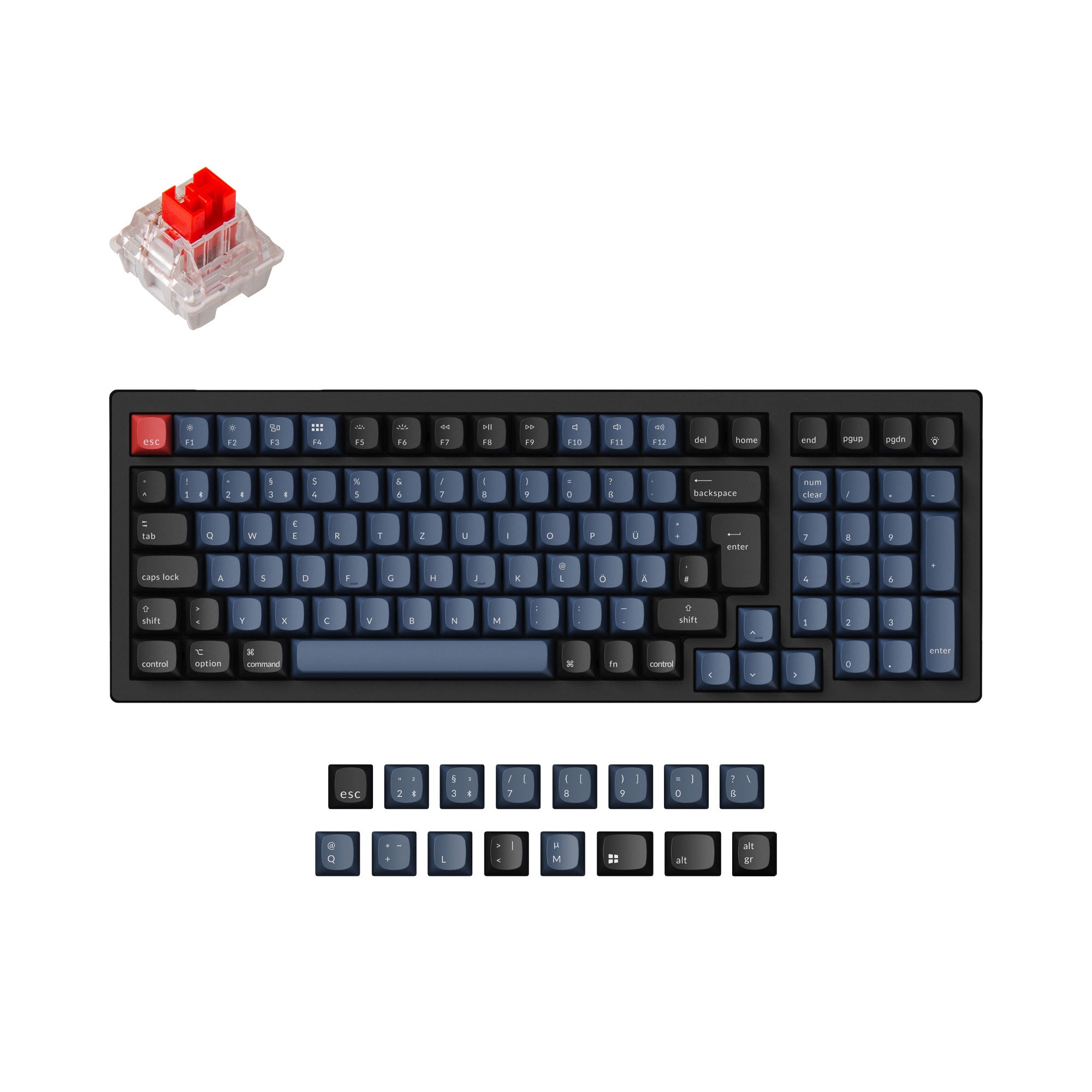 Keychron K4 Pro QMK/VIA Draadloos Mechanisch Toetsenbord ISO-indeling Collectie