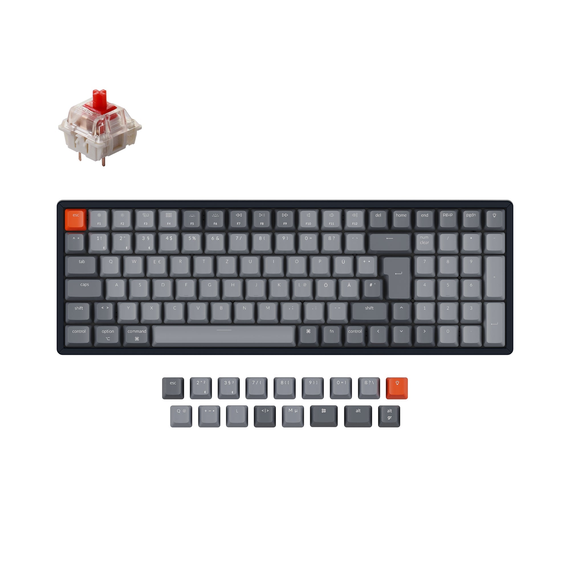 Keychron K4 Draadloos Mechanisch Toetsenbord (Duitse ISO-DE Indeling) - Versie 2