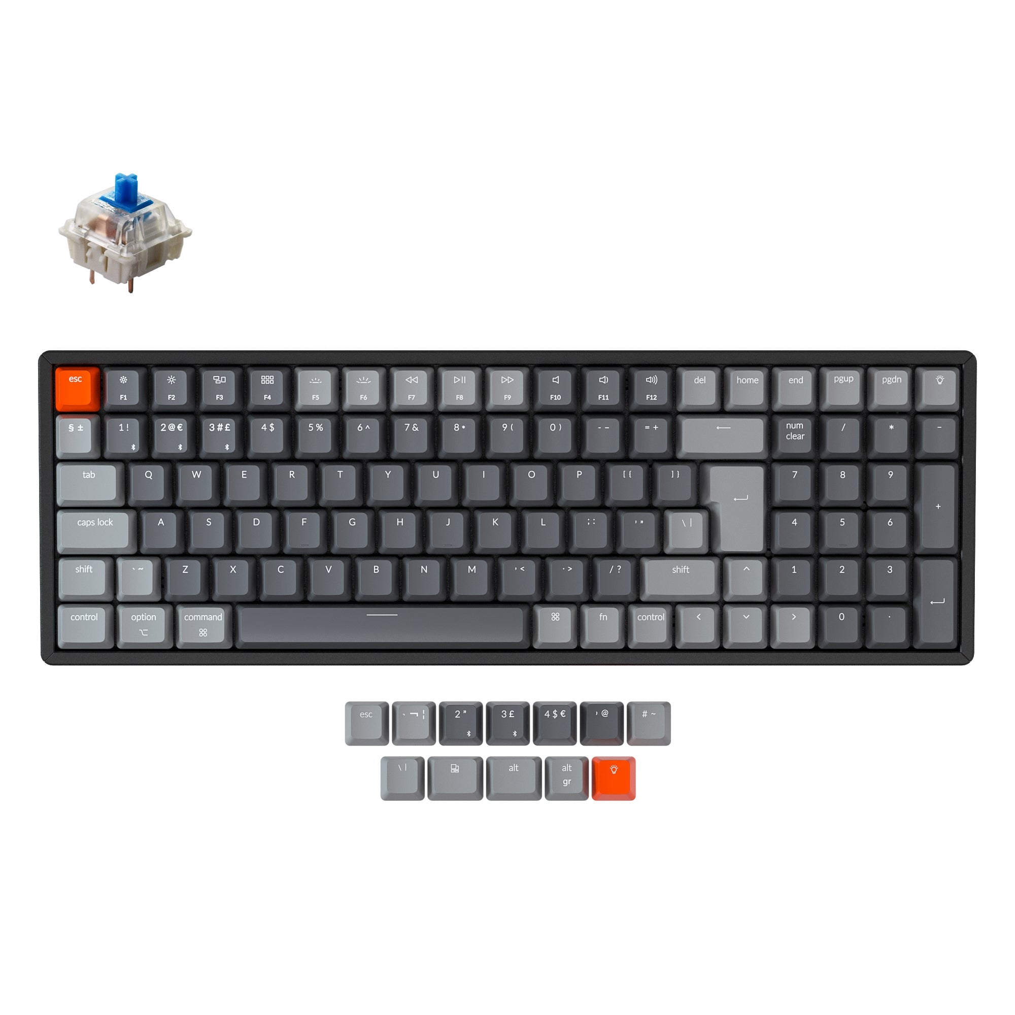 Keychron K4 Draadloos Mechanisch Toetsenbord (UK ISO-indeling) - Versie 2