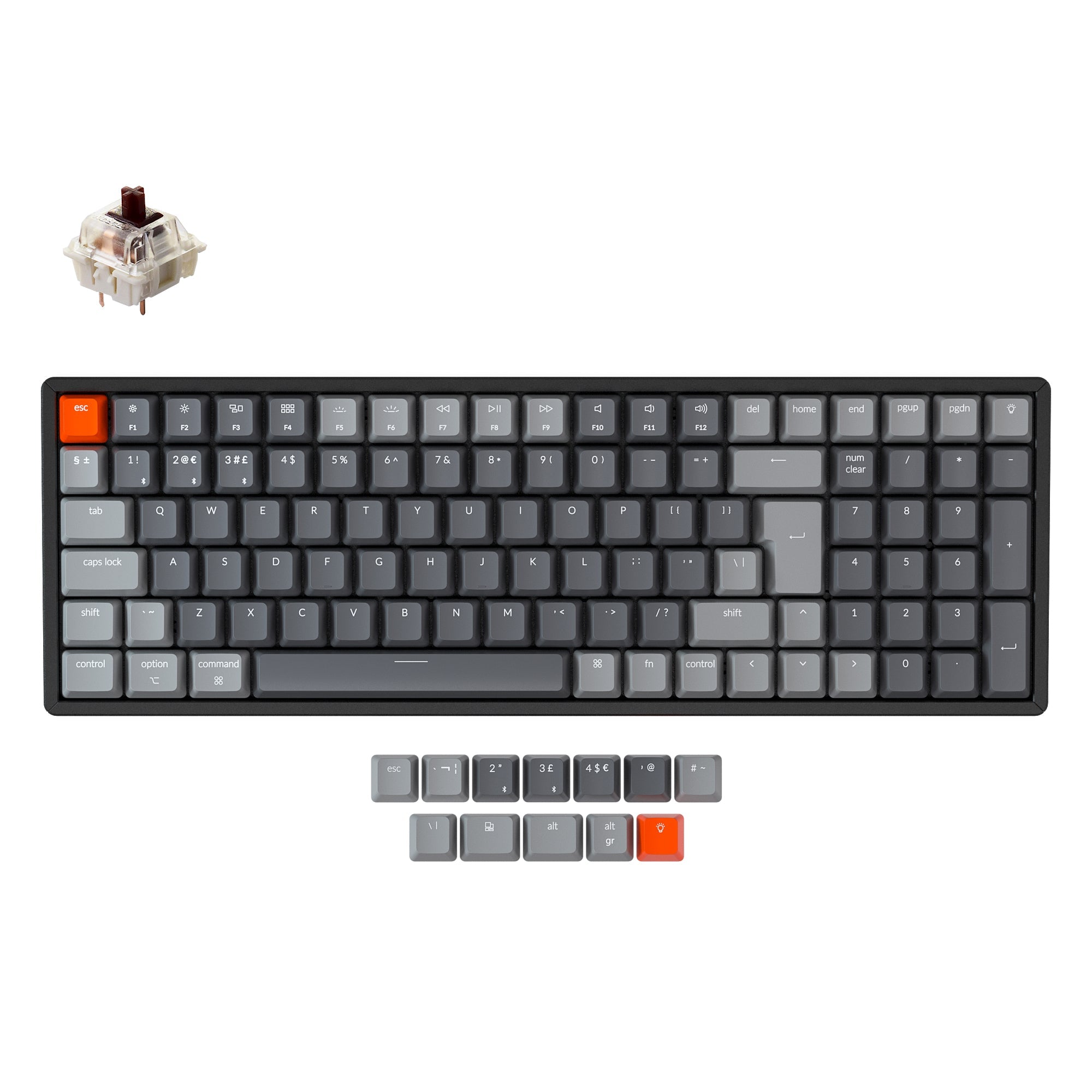 Keychron K4 Draadloos Mechanisch Toetsenbord (UK ISO-indeling) - Versie 2