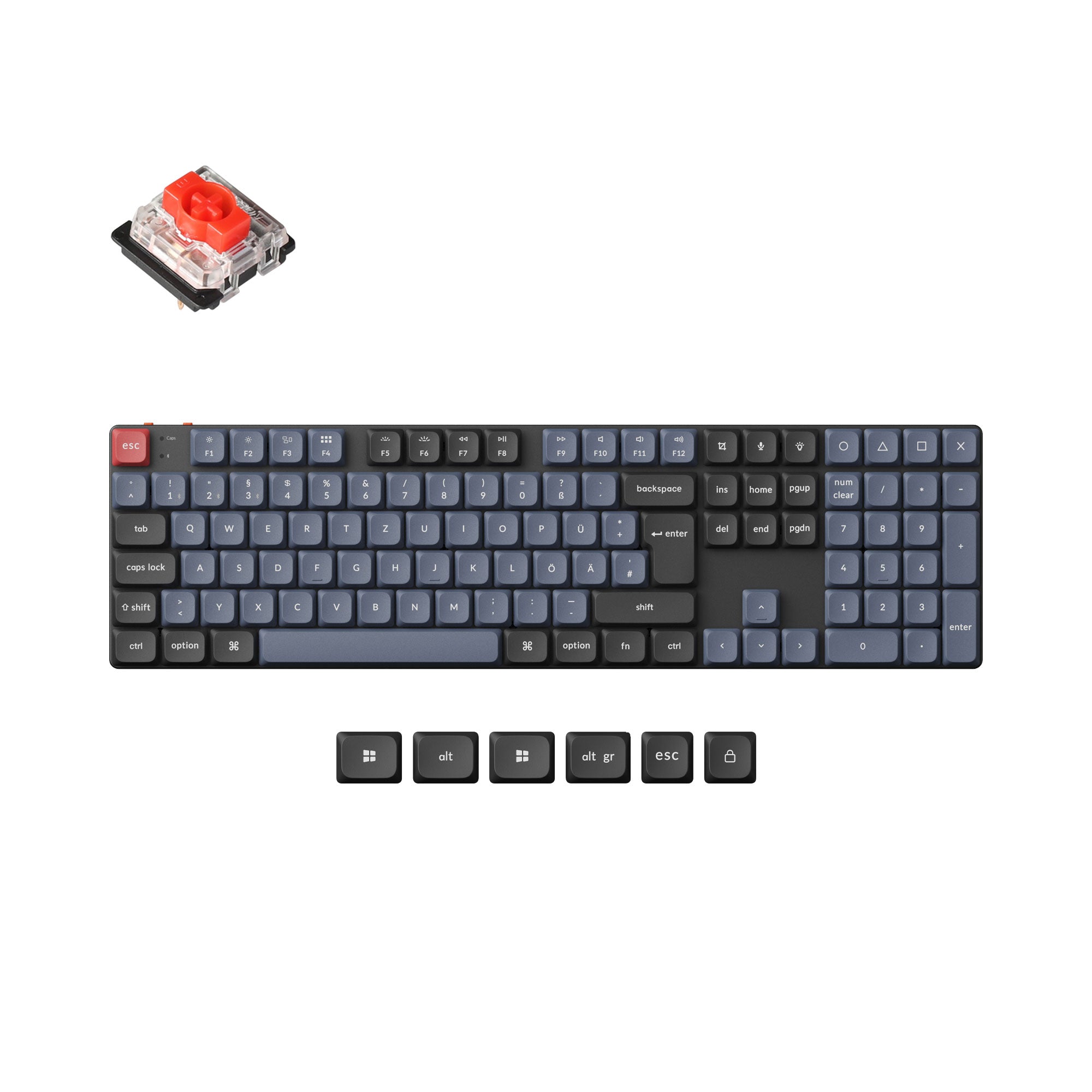 Keychron K5 Pro QMK/VIA Draadloos Aangepast Mechanisch Toetsenbord ISO-indeling Collectie