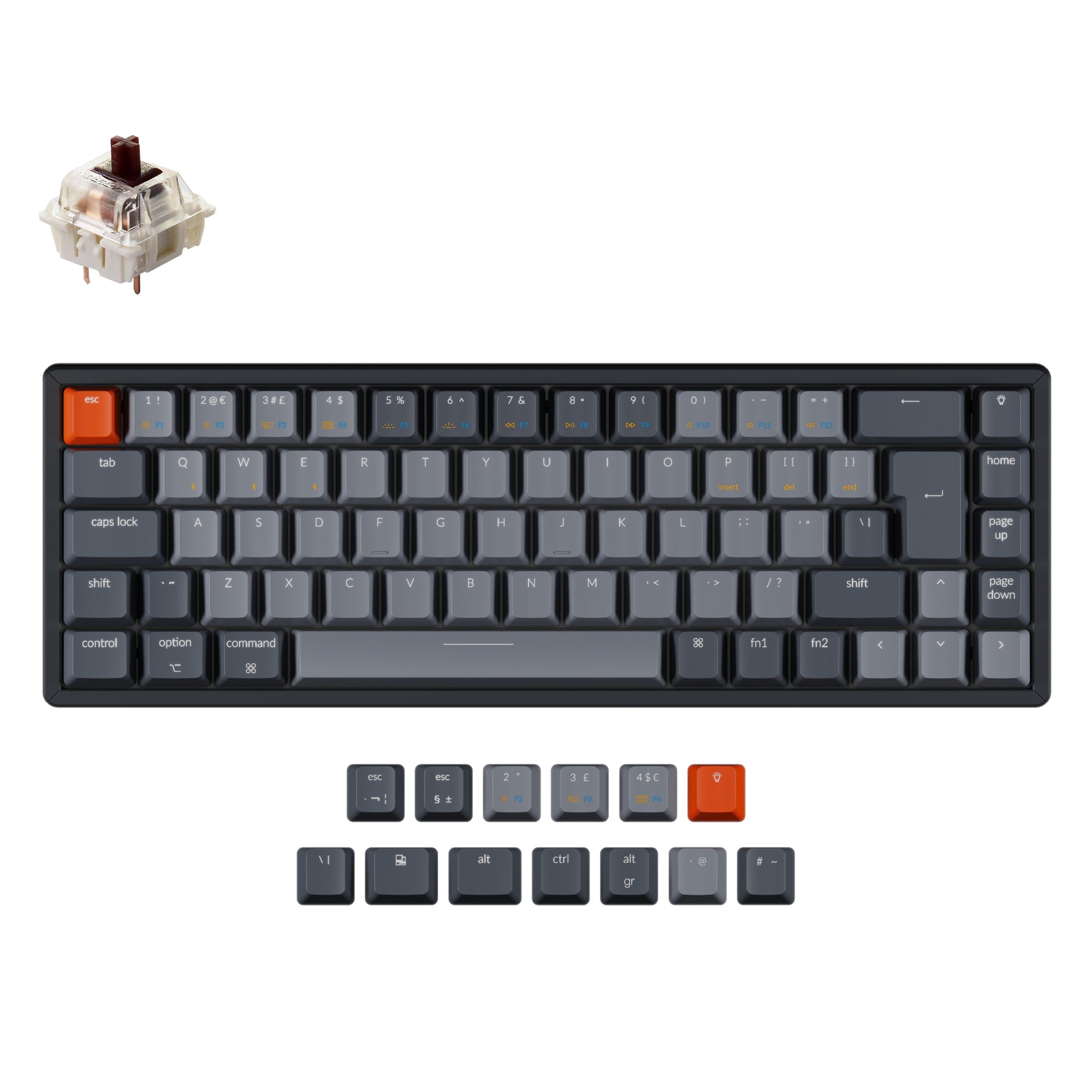 Keychron K6 Draadloos Mechanisch Toetsenbord (UK ISO-indeling)