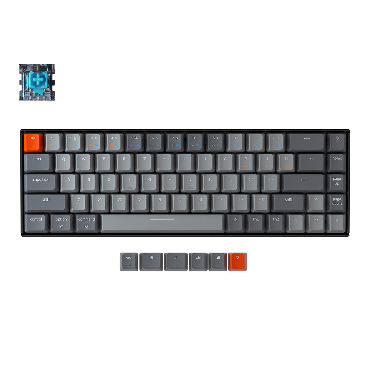 Keychron K6 draadloos mechanisch toetsenbord (VS ANSI-toetsenbord)