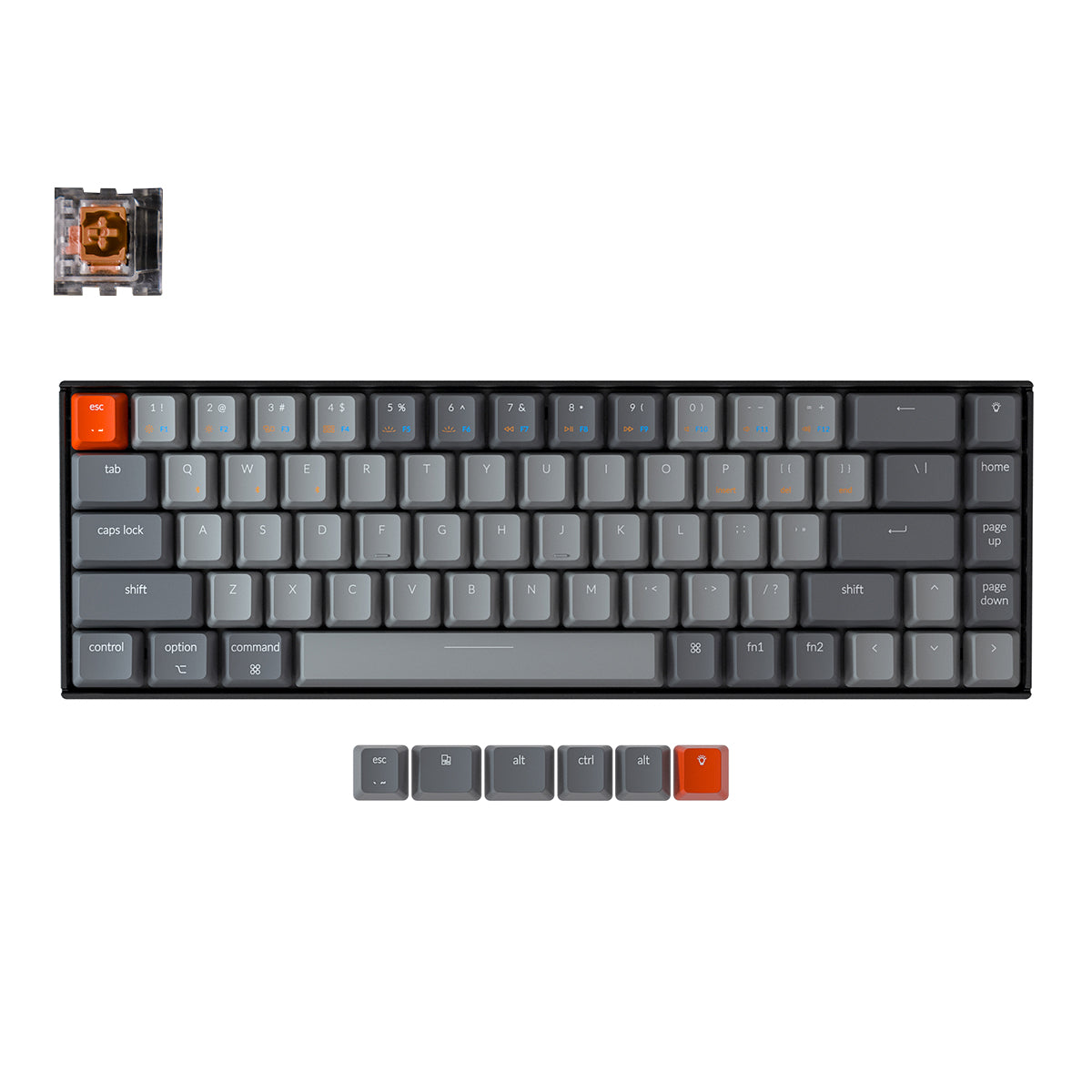 Keychron K6 draadloos mechanisch toetsenbord (VS ANSI-toetsenbord)