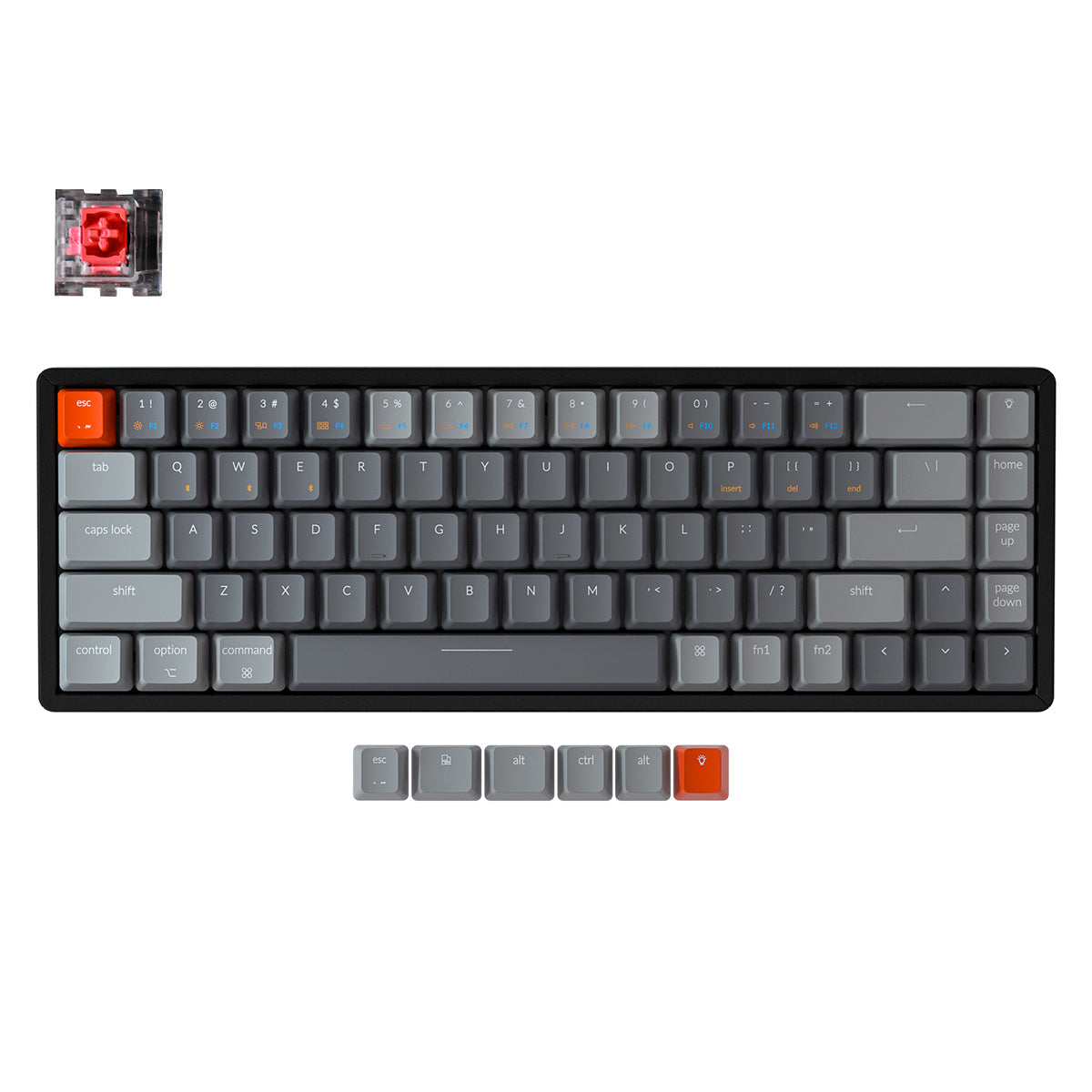 Keychron K6 draadloos mechanisch toetsenbord (VS ANSI-toetsenbord)