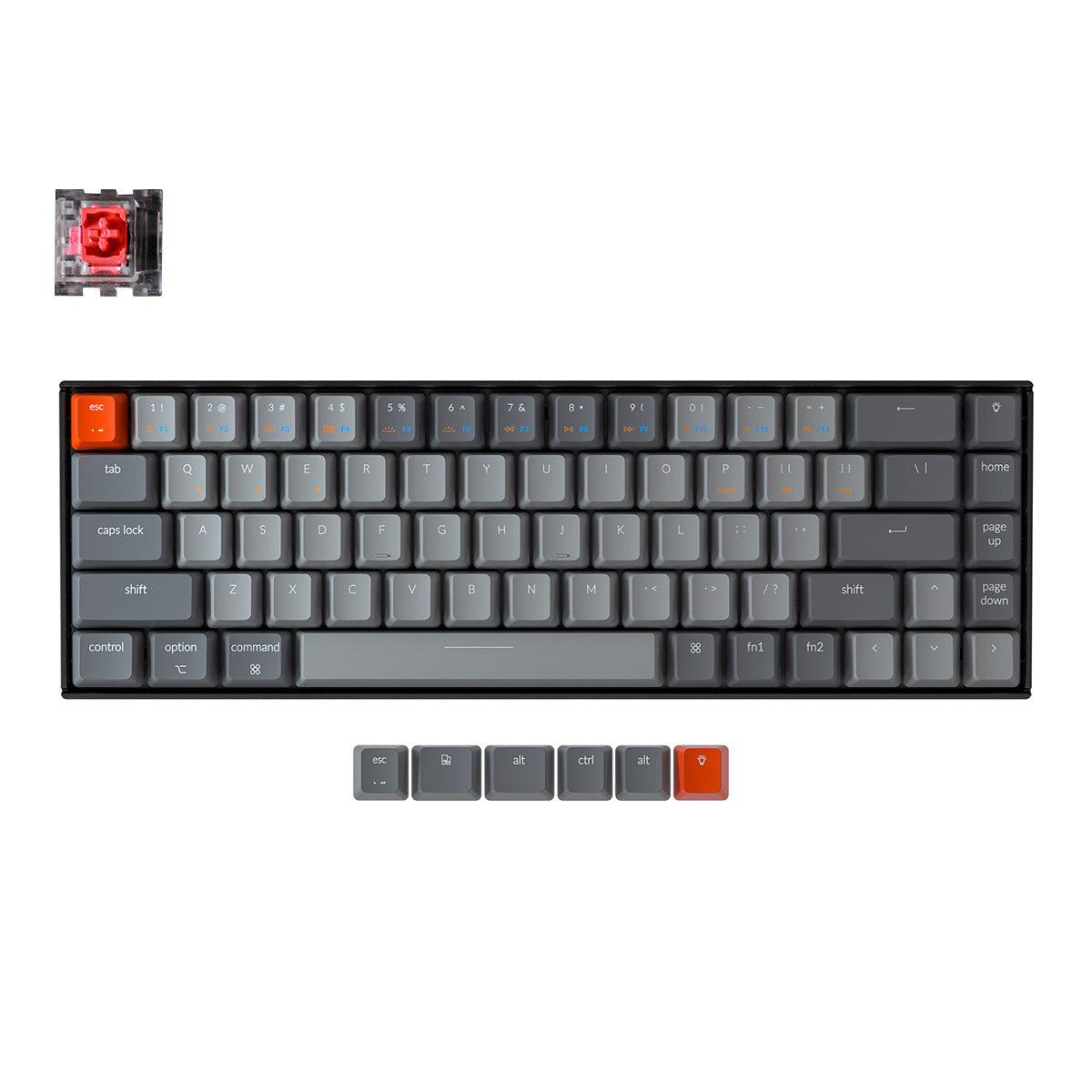 Keychron K6 draadloos mechanisch toetsenbord (VS ANSI-toetsenbord)