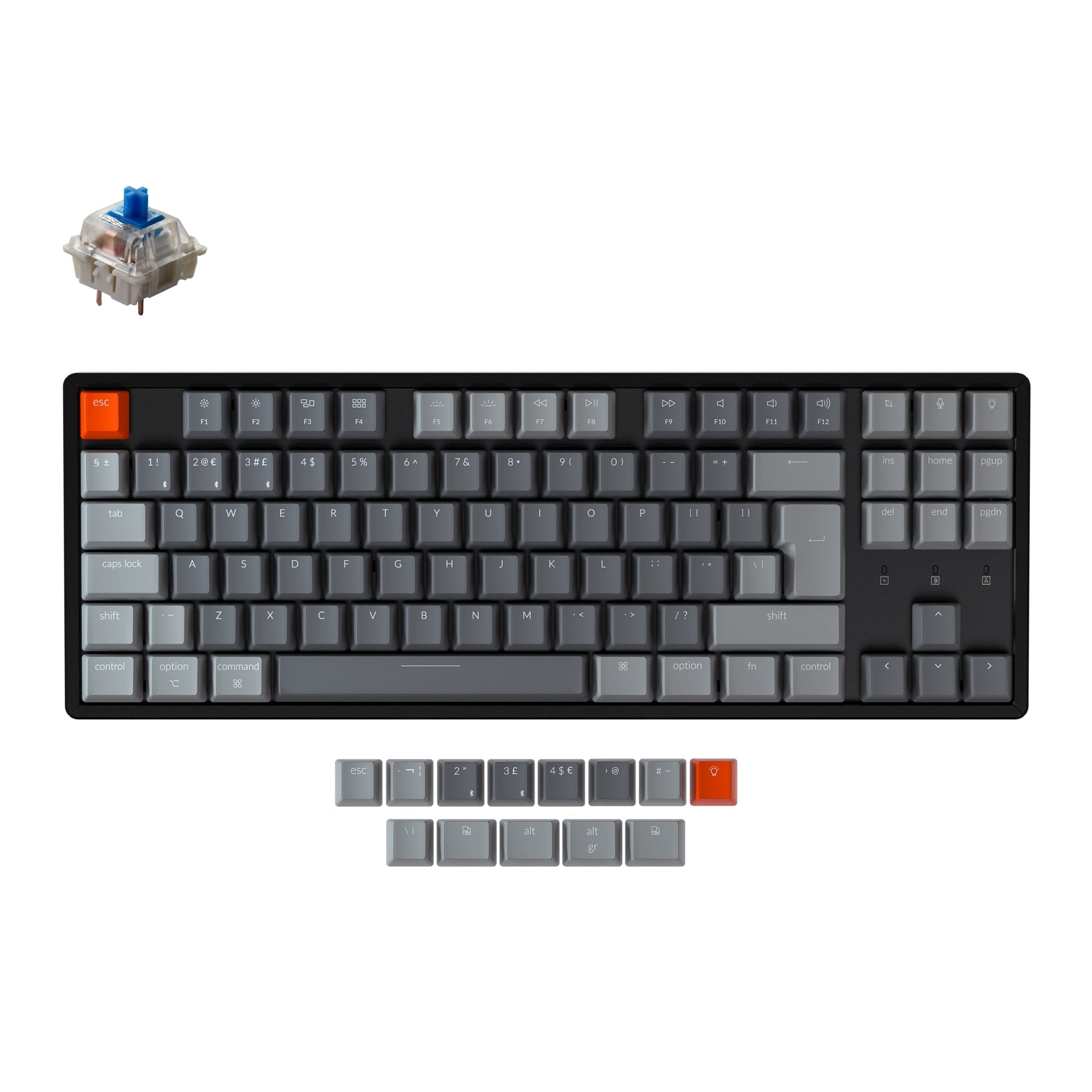 Keychron K8 Draadloos Mechanisch Toetsenbord (UK ISO-indeling)