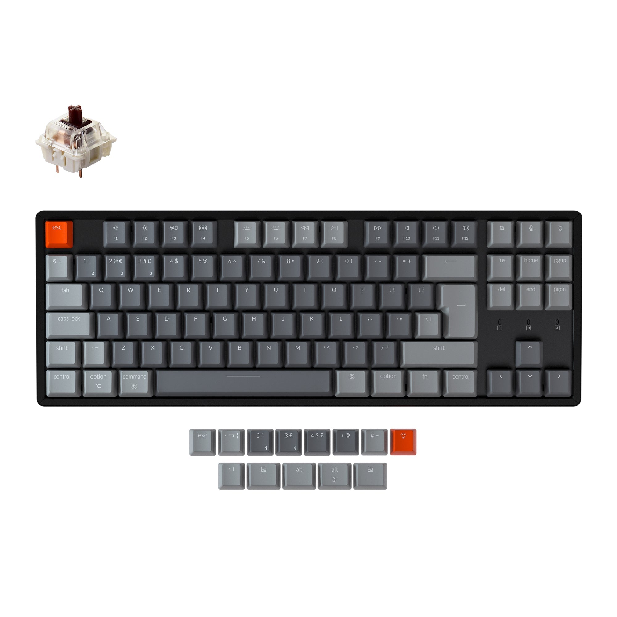 Keychron K8 Draadloos Mechanisch Toetsenbord (UK ISO-indeling)