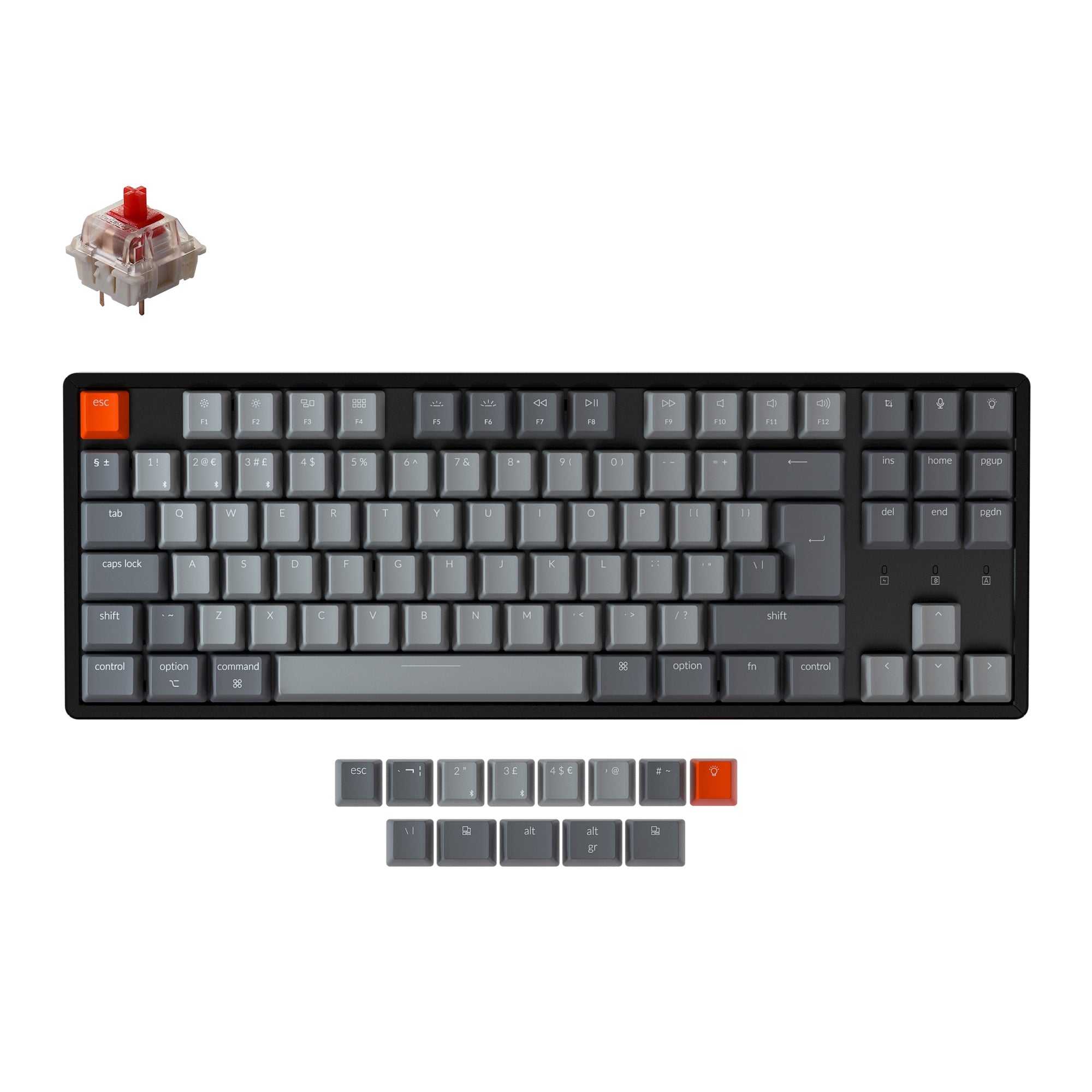 Keychron K8 Draadloos Mechanisch Toetsenbord (UK ISO-indeling)
