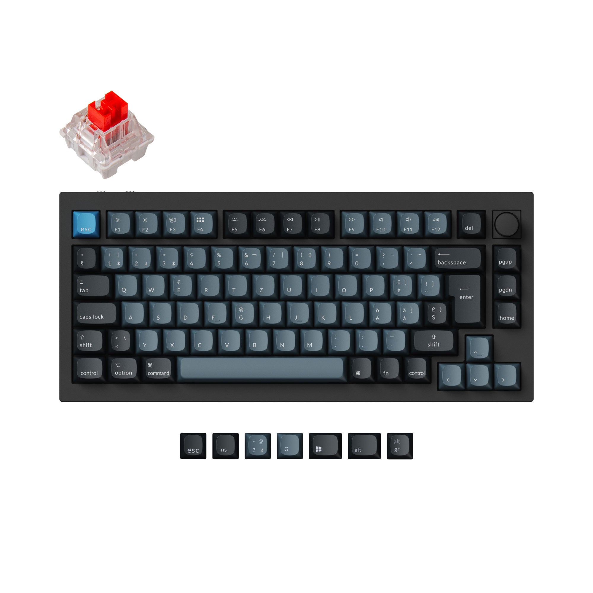 Keychron Q1 Pro QMK/VIA Draadloos Aangepast Mechanisch Toetsenbord ISO-indeling Collectie