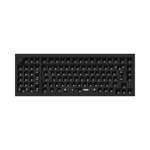 Keychron Q12 QMK VIA southpaw custom mechanical keyboard 96 percent full aluminum frame for Mac Window Linux barebone ISO black