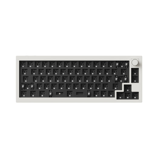 Keychron Q2 Max QMK VIA Wireless Custom Mechanical Keyboard 65 Layout Aluminum White for Mac Windows Linux Barebone Knob
