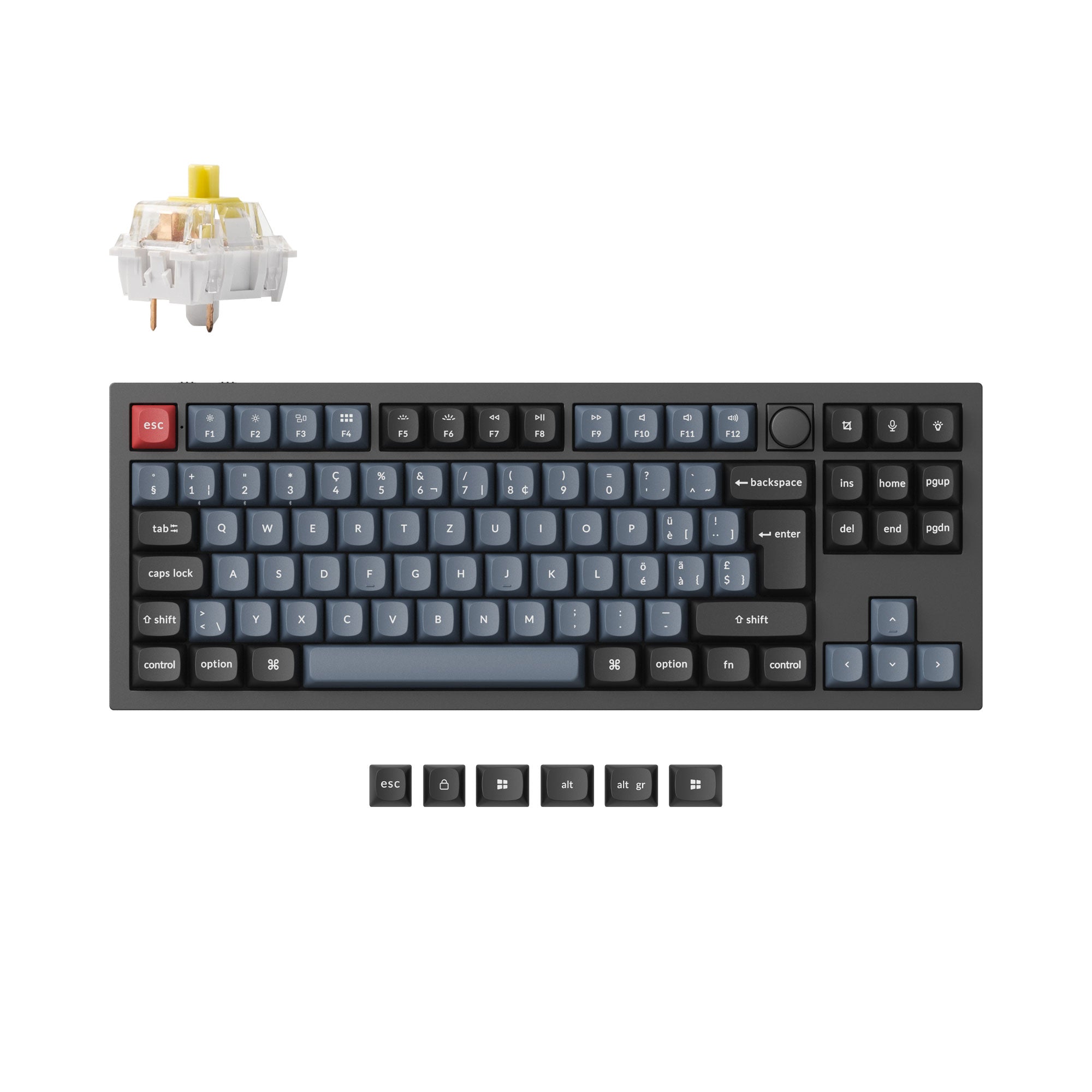 Keychron Q3 Pro QMK/VIA Draadloos Aangepast Mechanisch Toetsenbord ISO-indeling Collectie