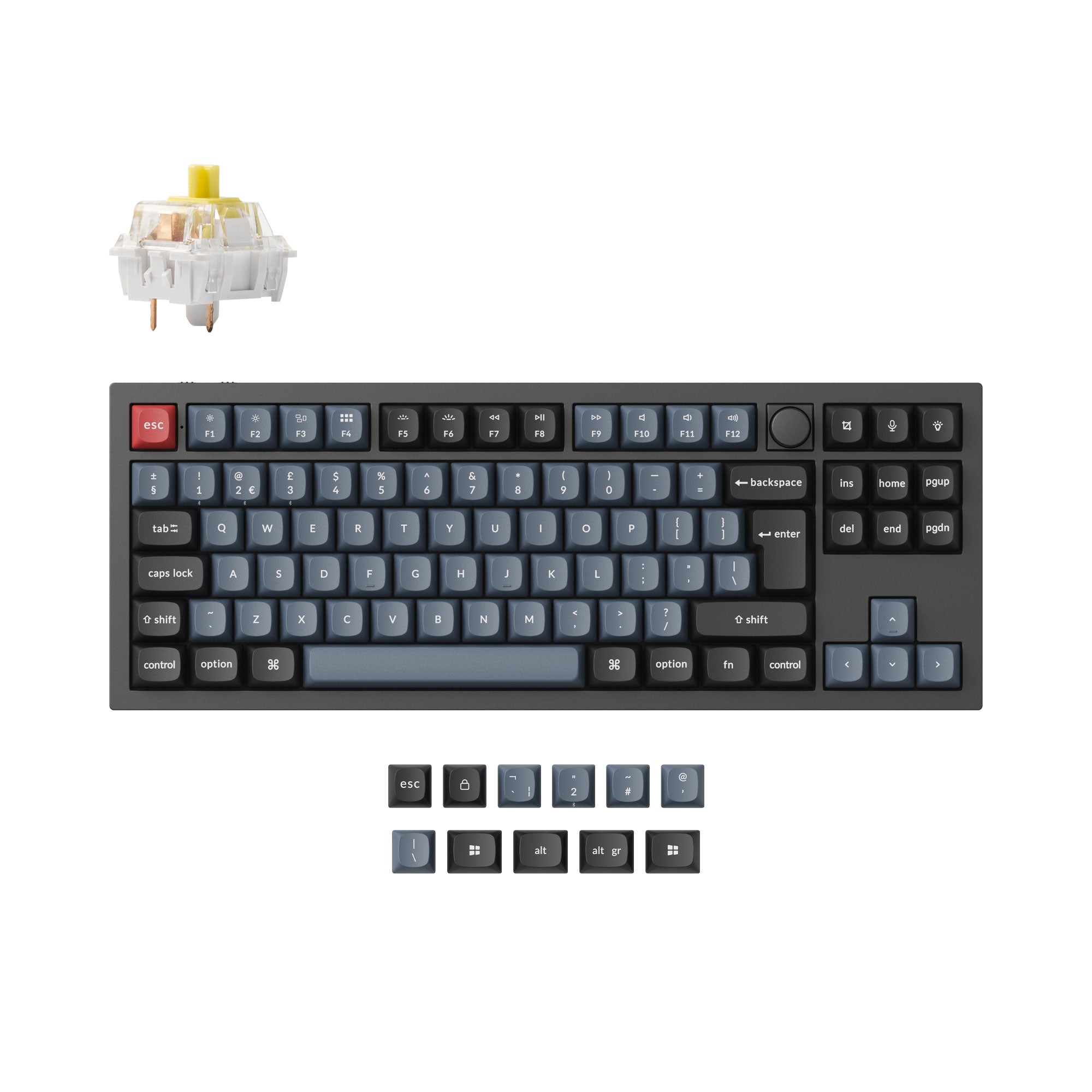 Keychron Q3 Pro QMK/VIA Draadloos Aangepast Mechanisch Toetsenbord ISO-indeling Collectie