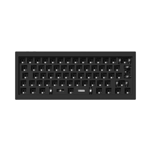 Keychron Q4 Pro QMK/VIA wireless custom mechanical keyboard 60 percent layout full aluminum black frame for Mac WIndows Linux with RGB backlight and hot-swappable barebone ISO