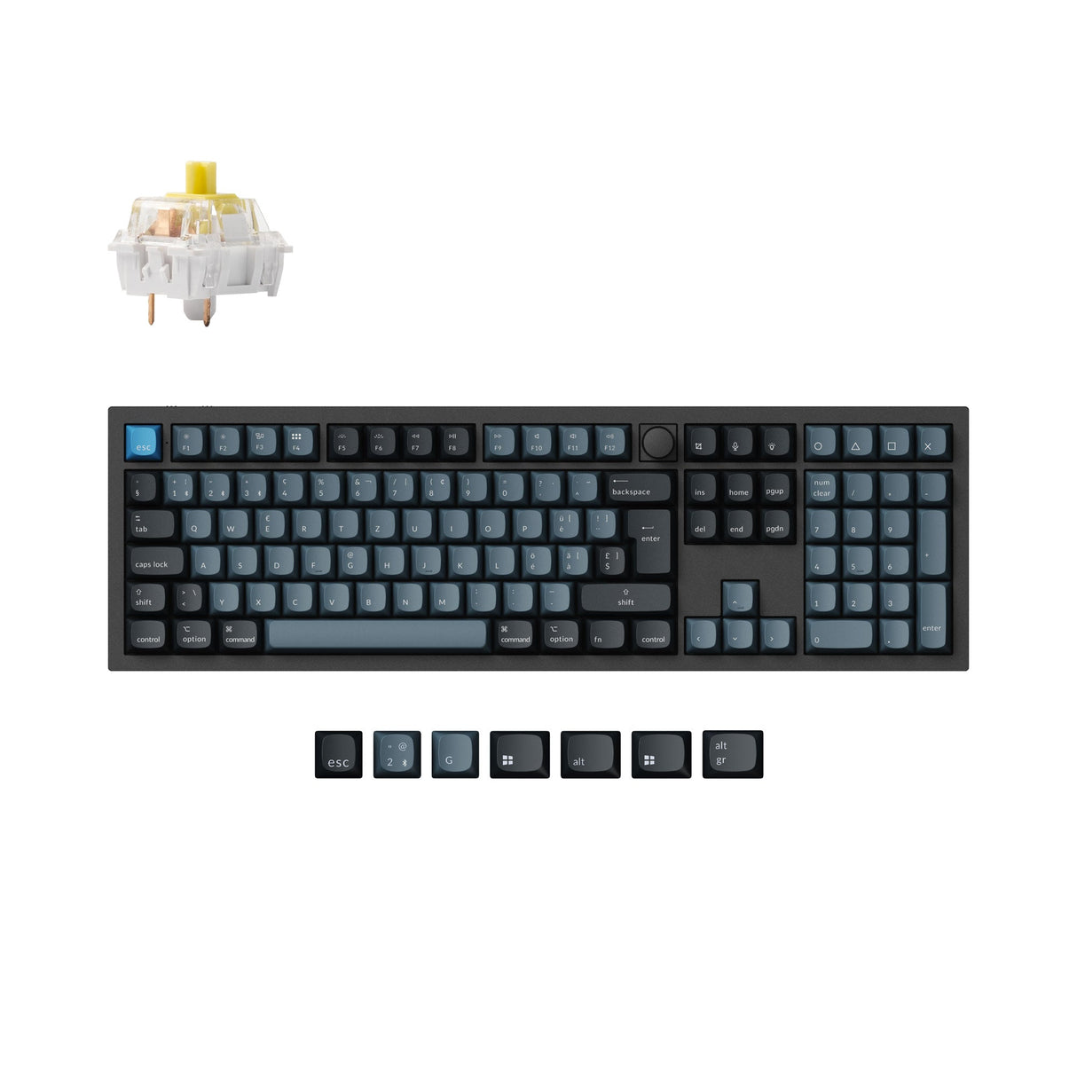 Keychron Q6 Pro QMK/VIA Draadloos aangepast mechanisch toetsenbord ISO-indelingscollectie