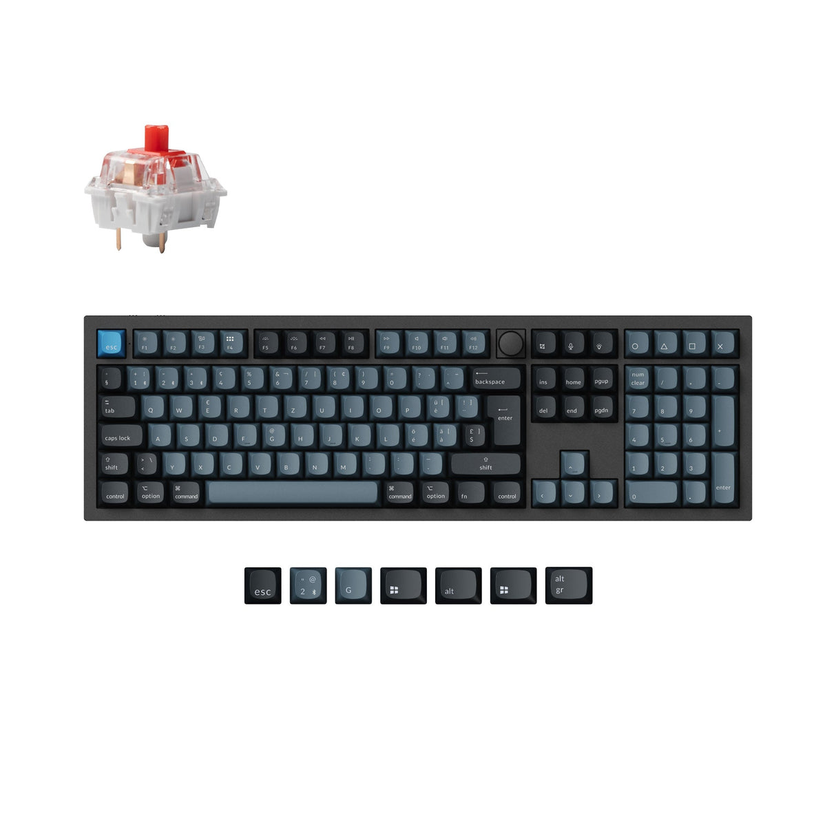 Keychron Q6 Pro QMK/VIA Draadloos aangepast mechanisch toetsenbord ISO-indelingscollectie