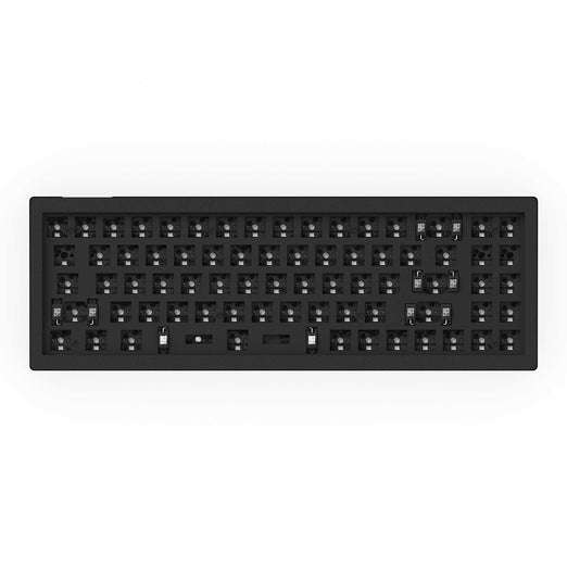 Keychron V7 QMK VIA custom mechanical keyboard 70 percent layout carbon black barebone for Mac Windows Linux RGB backlight