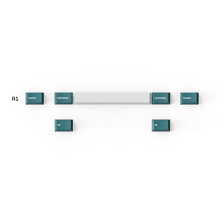 Keychron double shot PBT Cherry profile full set keycap set white mint for ANSI ISO WKL layout