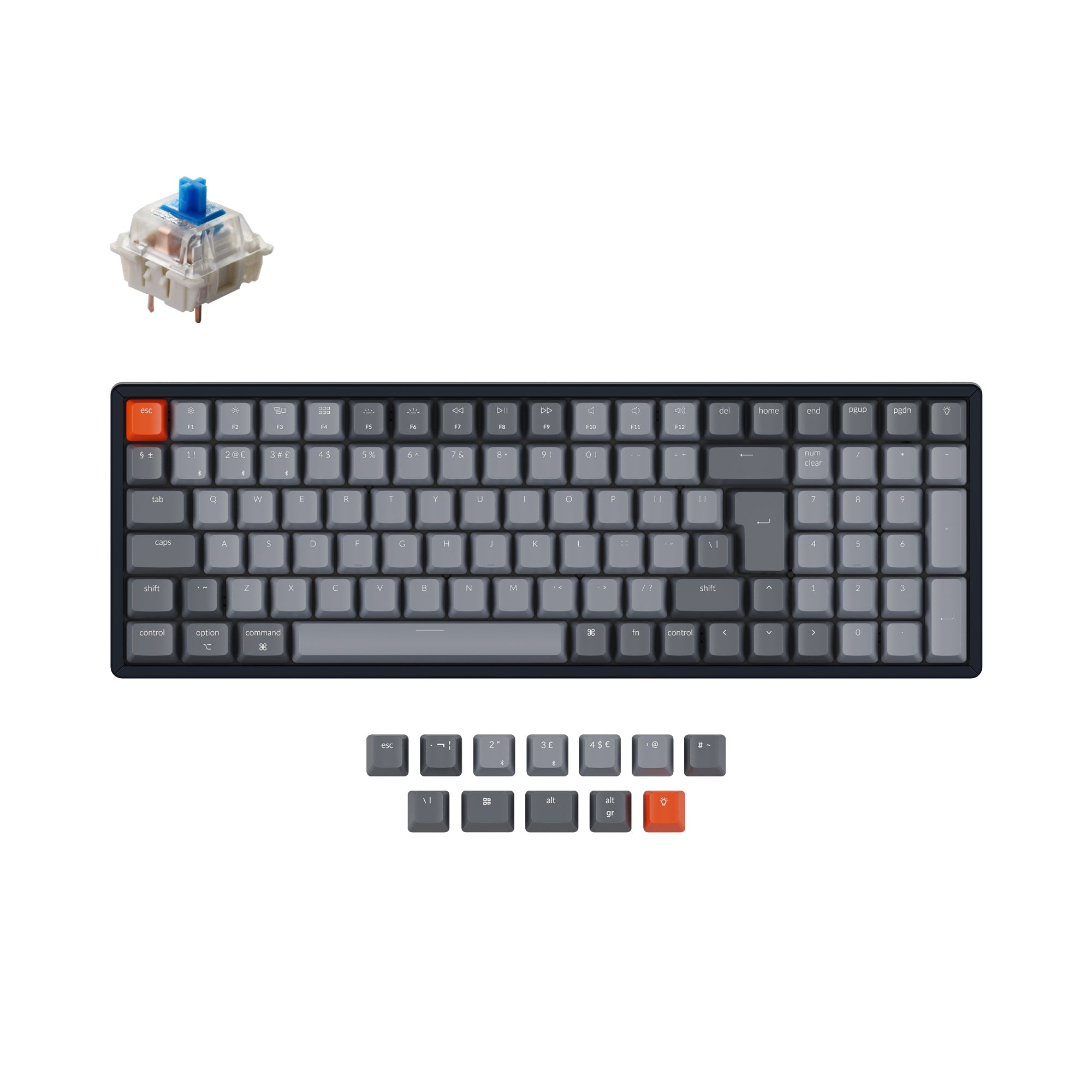 Keychron K4 Draadloos Mechanisch Toetsenbord (UK ISO-indeling) - Versie 2