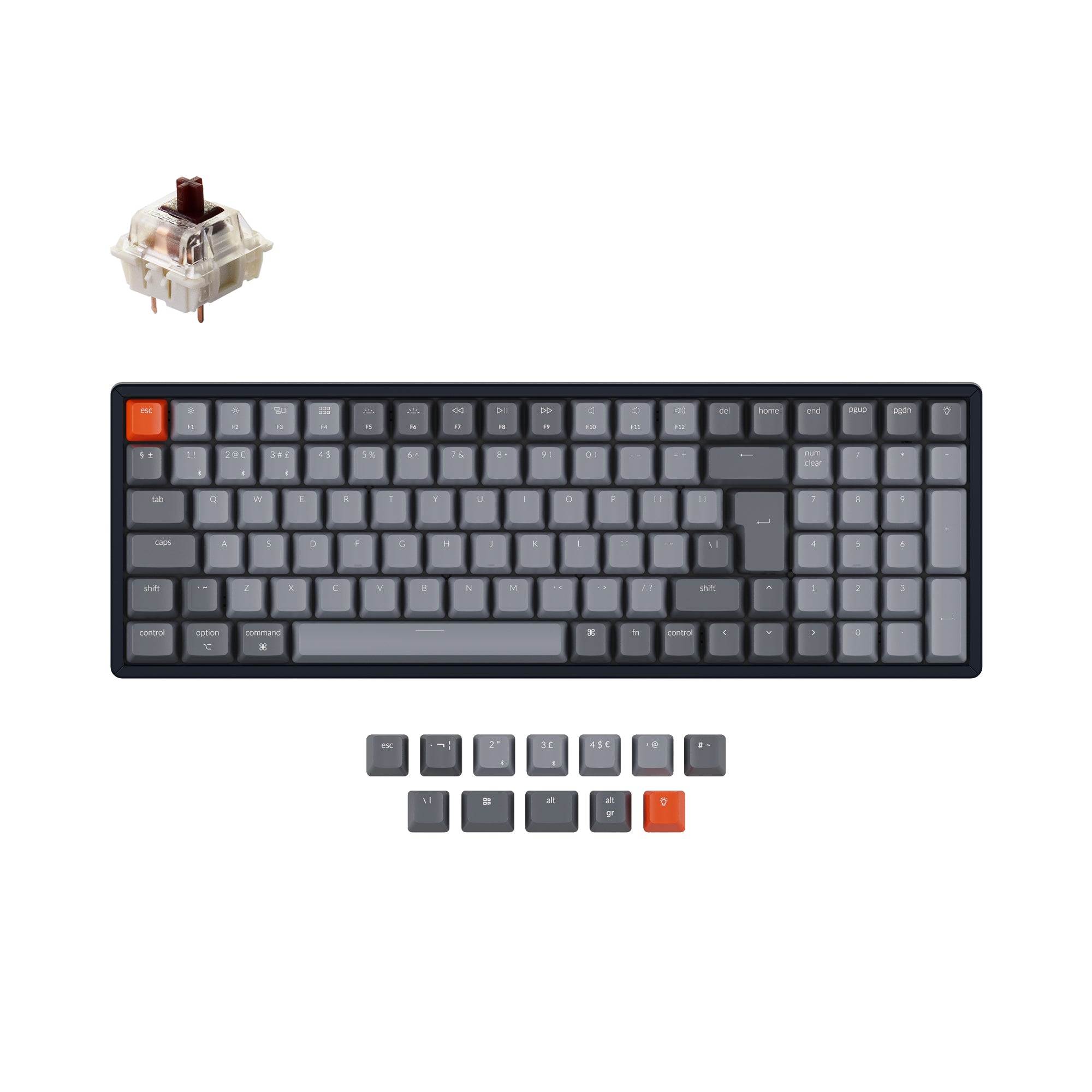 Keychron K4 Draadloos Mechanisch Toetsenbord (UK ISO-indeling) - Versie 2