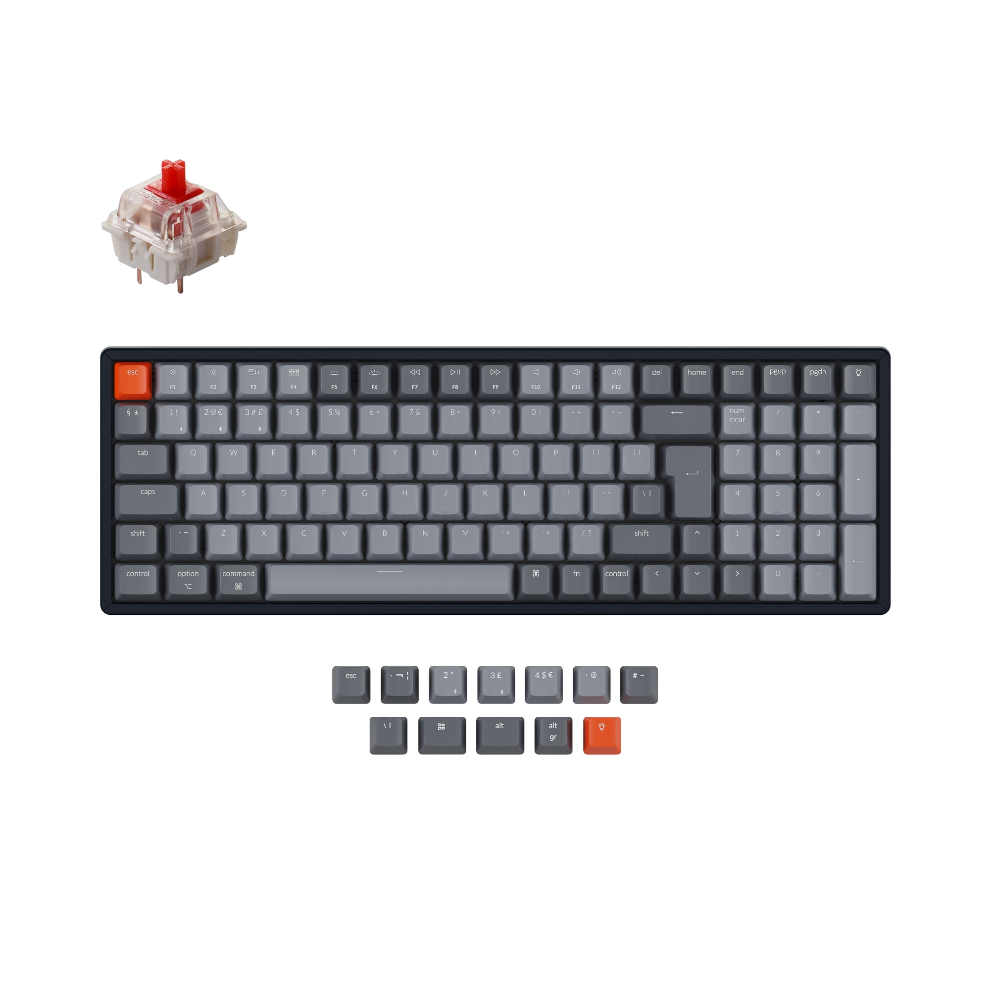Keychron K4 Draadloos Mechanisch Toetsenbord (UK ISO-indeling) - Versie 2