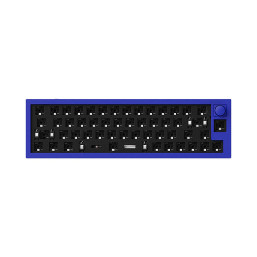 Keychron Q9 QMK/VIA custom mechanical keyboard knob version 40 percent layout full aluminum body for Mac Windows Linux barebone frame blue